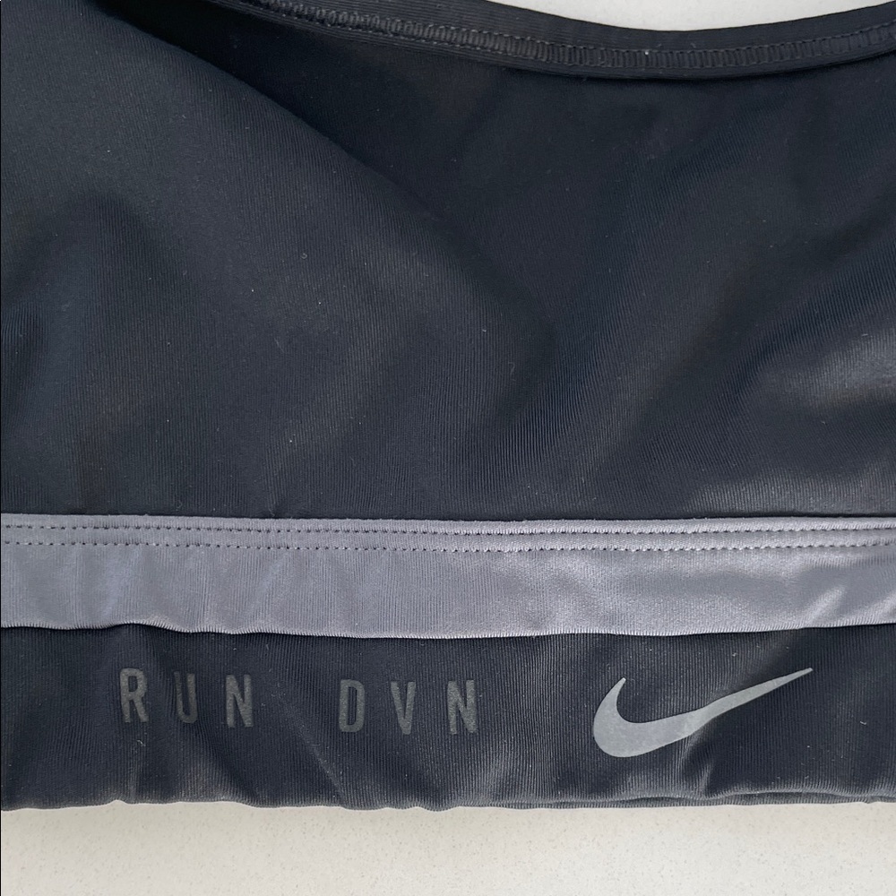 Nike Black And Gray Run Dvn Sports Bra S View 2